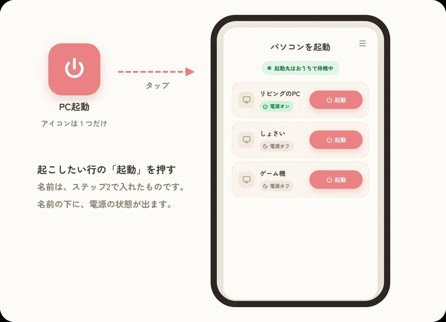 ふだんの起動ページ